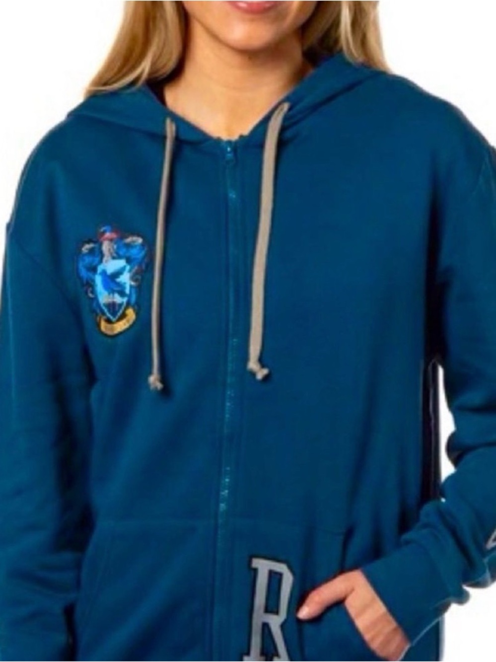 Harry Potter UNISEX Hogwarts Crest Zip-up
Soft Hoodie Woman XL or Men Large